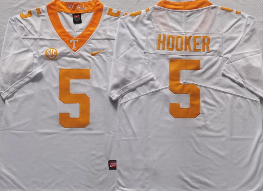 Men's Tennessee Volunteers Hendon Hooker #5 White Jersey